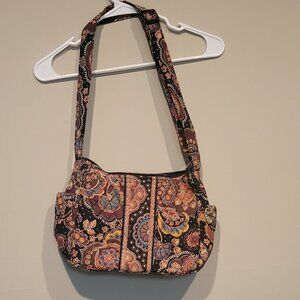 Vera Bradley Brown Shoulder Bag with Adjustable Strap